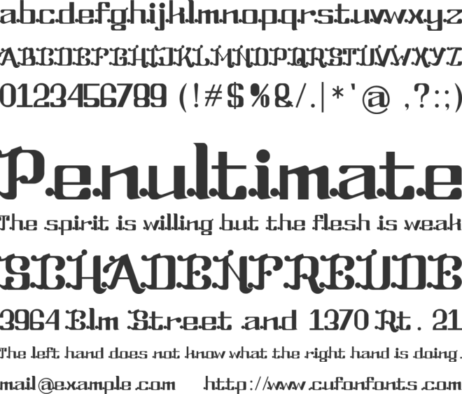 Best Part font preview