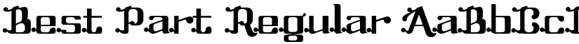 Best Part Regular font