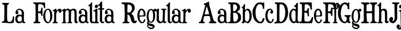 La Formalita Regular font