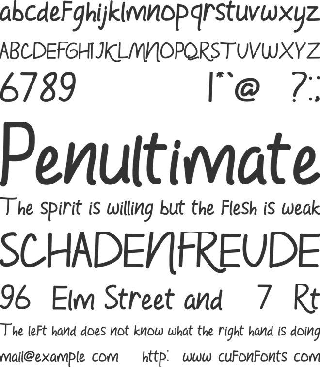 HolidayFunday font preview
