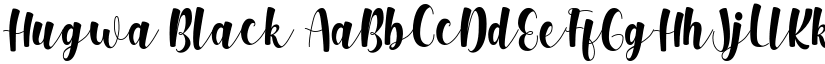 Hugwa Black font