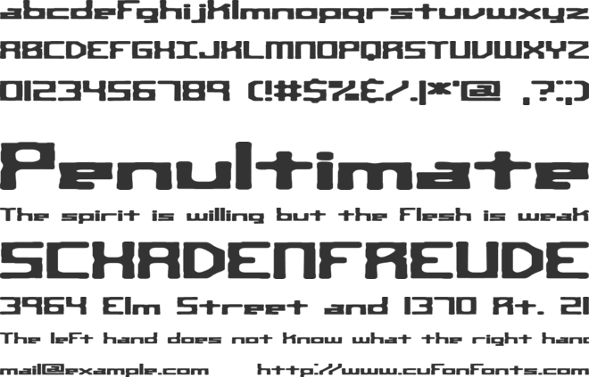 Square Route BRK font preview