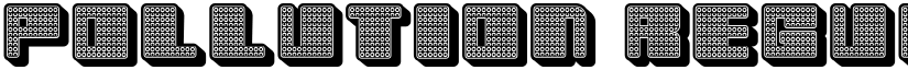 Pollution Regular font