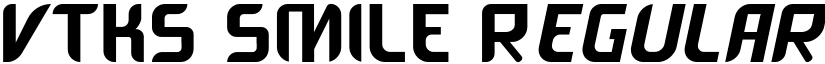 VTKS SMILE Regular font