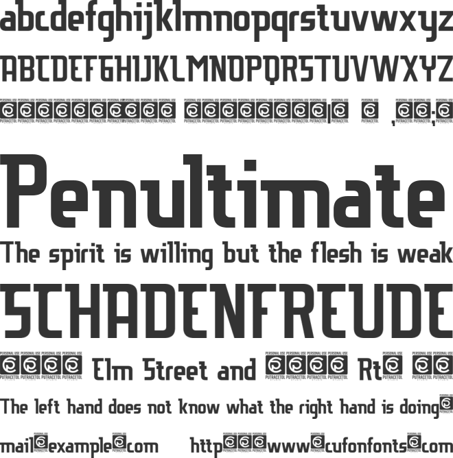 EUROLITE font preview