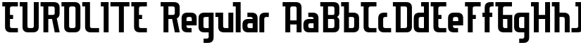 EUROLITE font download