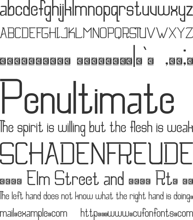 Florita font preview