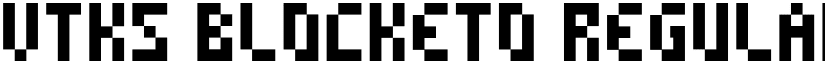 vtks blocketo Regular font