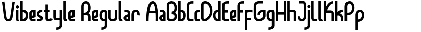 Vibestyle Regular font