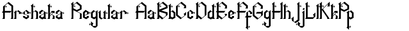 Arshaka Regular font
