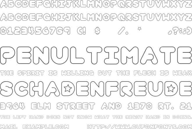 geoeves font preview