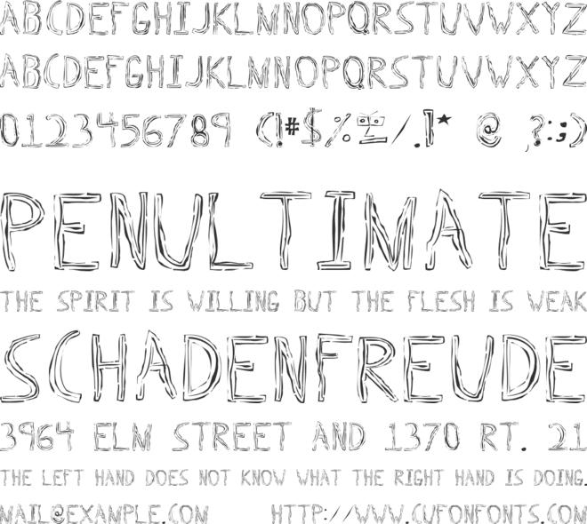 Triple Bypass font preview