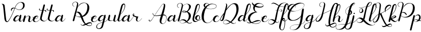 Vanetta font download
