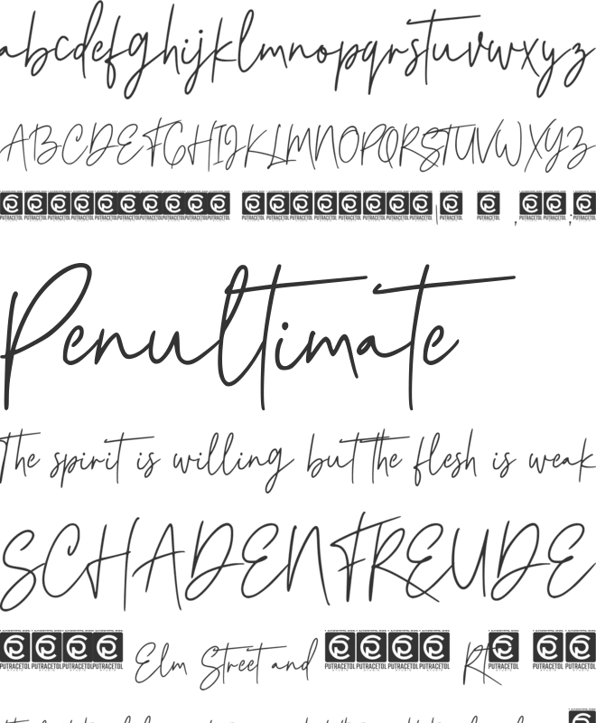 Florita Signature font preview