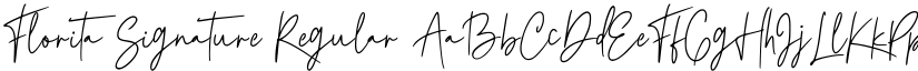 Florita Signature Regular font