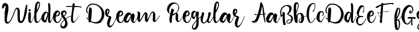 Wildest Dream Regular font