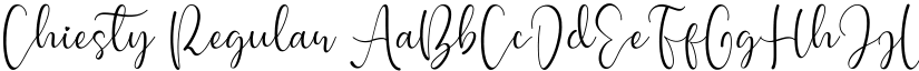 Chiesty Regular font