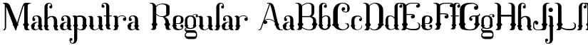 Mahaputra Regular font