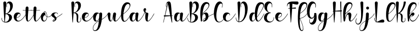 Bettos Regular font