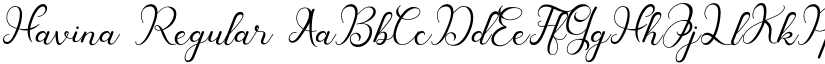Havina Regular font