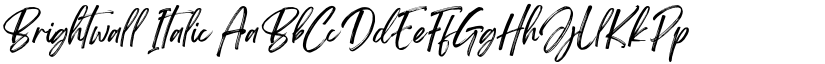 Brightwall Italic font
