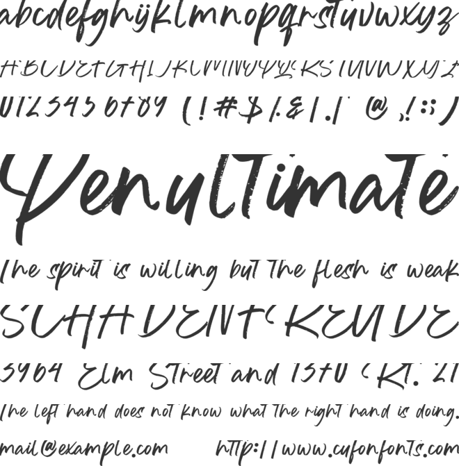 Costa Rica font preview