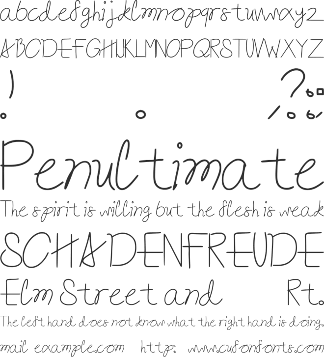 Bead font preview