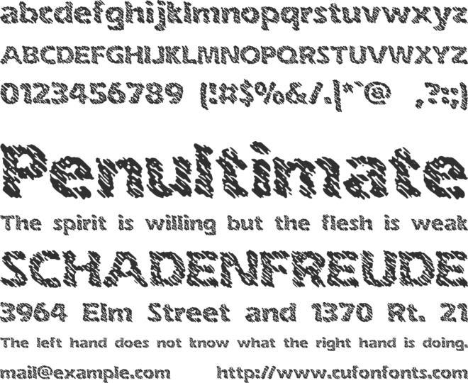 Ink Swipes BRK font preview