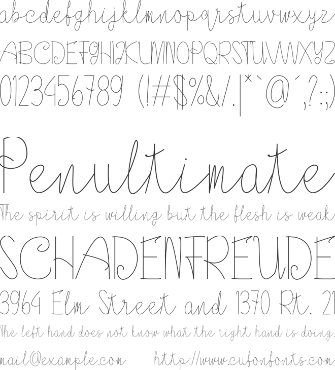 Askania font preview