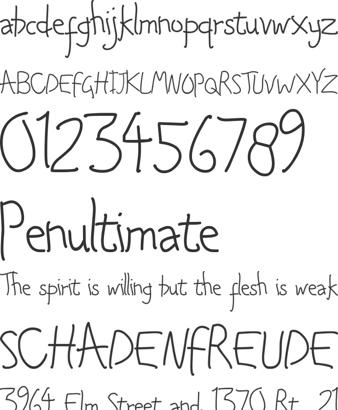 Queenity font preview