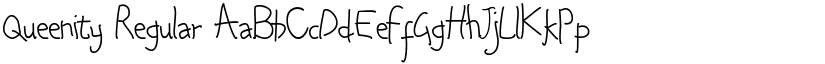 Queenity Regular font