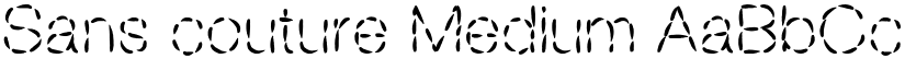 Sans couture Medium font