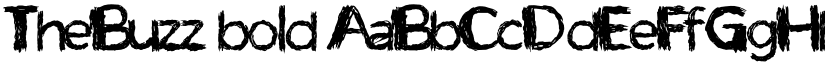 TheBuzz bold font