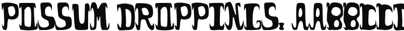 Possum Droppings font download