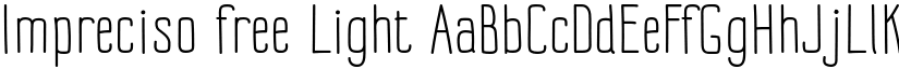 Impreciso free Light font