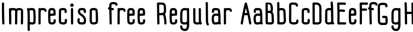 Impreciso free Regular font