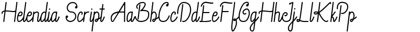 Helendia Script font