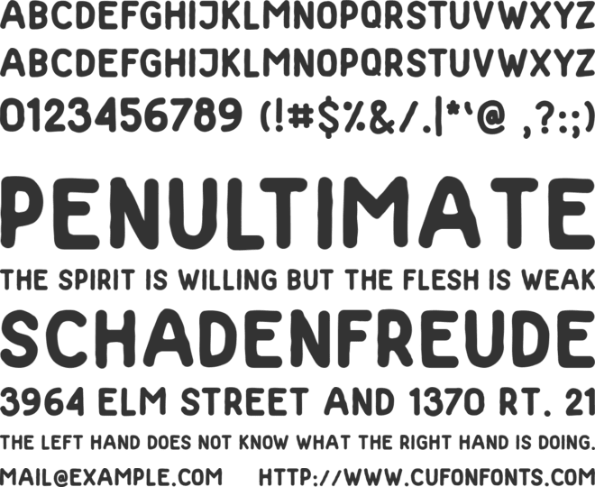 Biggi Ol font preview