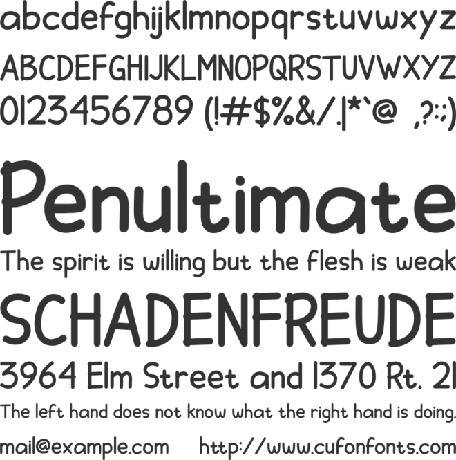 ChildrenSans font preview