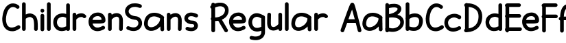 ChildrenSans Regular font