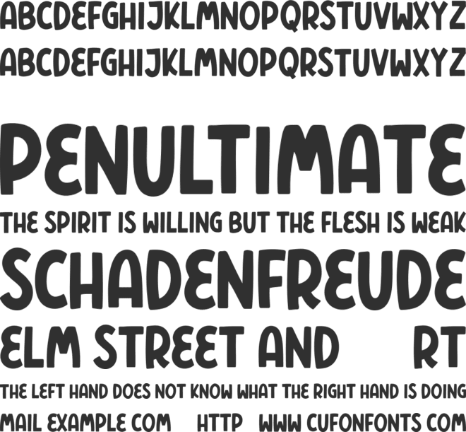 Polers Free font preview