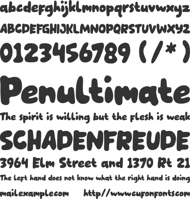 Hey Kidstoon font preview