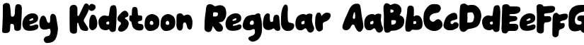 Hey Kidstoon Regular font