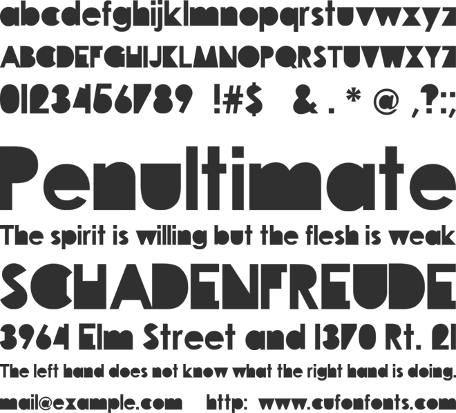 Travellers font preview