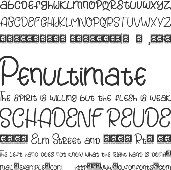 Honeyberry font preview