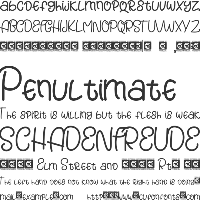 Honeyberry font preview