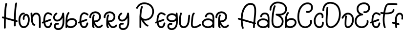 Honeyberry Regular font