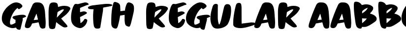 Gareth Regular font