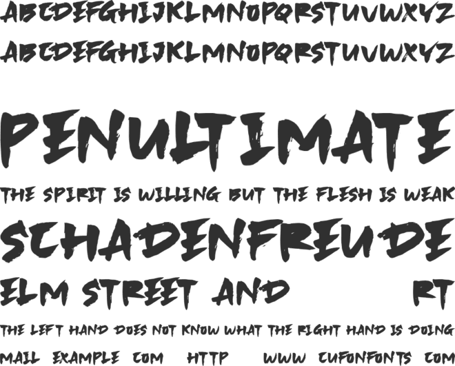 SKYBRUSH font preview