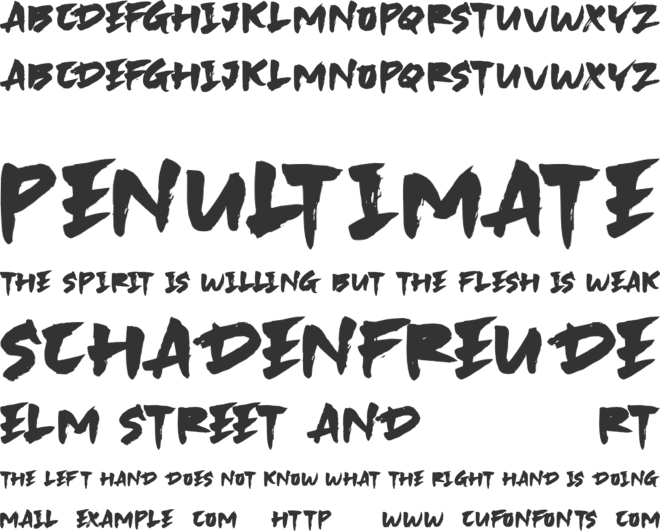 SKYBRUSH font preview